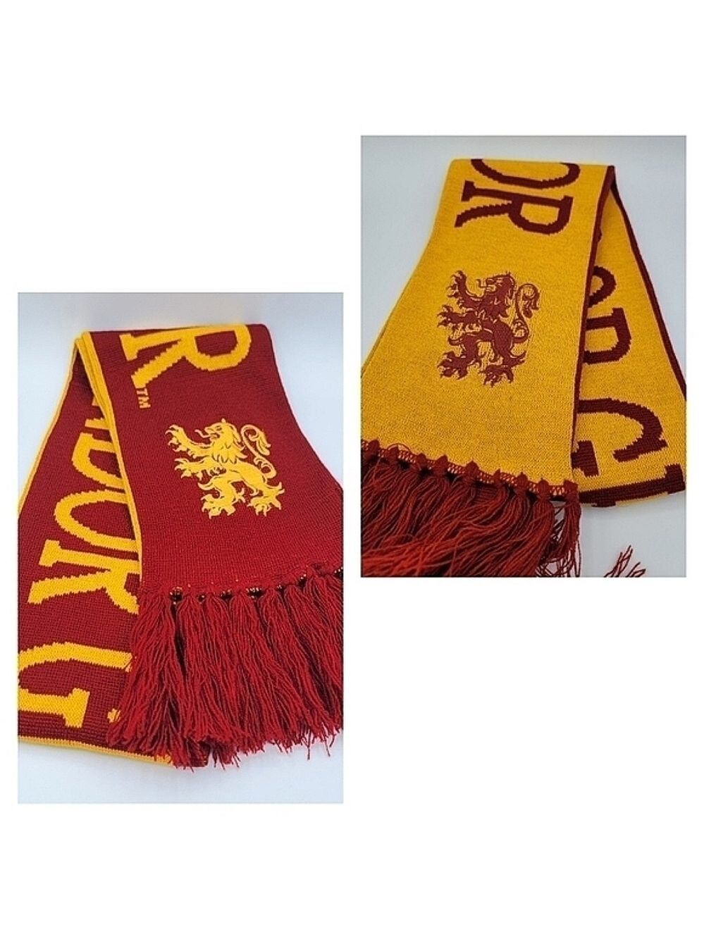 Harry Potter Universal Studio Gryffindor Embroidered Reversible Scarf #1346